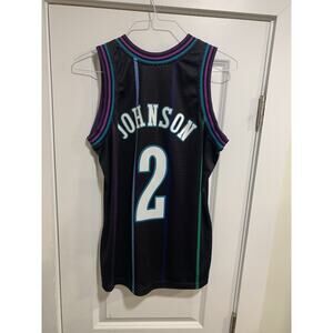 Larry Johnson #2 Charlotte Hornets Hardwood Classics Jersey Size M